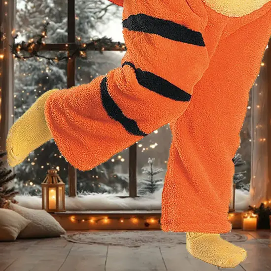 Toddler Tigger Plush Jumpsuit Costume with Hood for Halloween Parties Toddler (12 - 18M) {4}