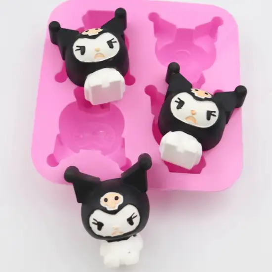Cute Goth Bunny Silicone Mold {6}