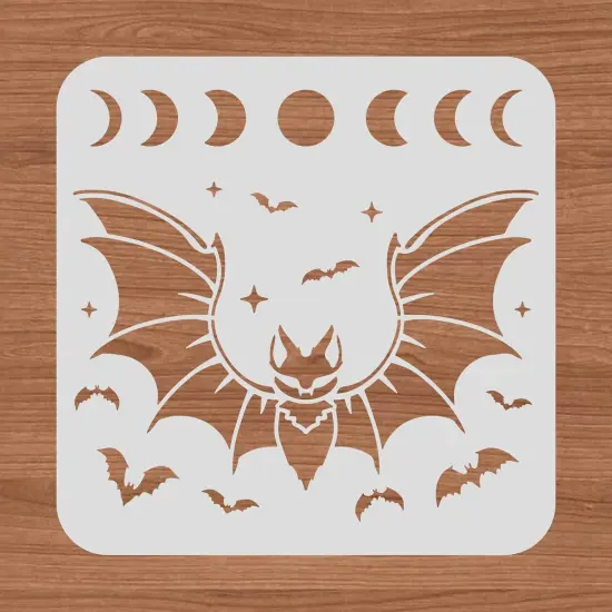 12x12inch Bat Plastic Cutouts Painting(Painting) {1}