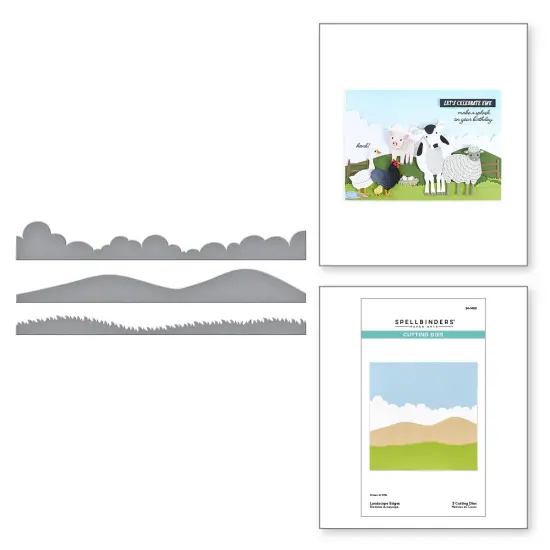 Spellbinders Etched Dies from On the Farm-Landscape Edges {6}