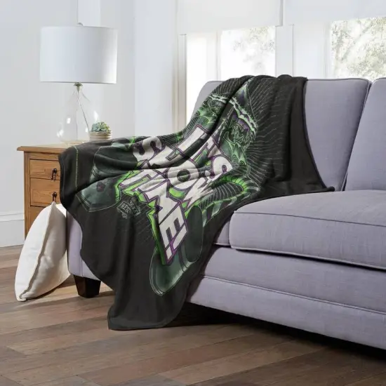 Warner Brothers Beetlejuice Silk Touch Throw Blanket Showtime {3}