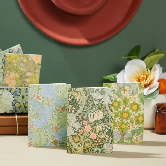 The Gifted Stationary 36-Pack Stationery Cards and Envelopes, Floral Patterns designed by William Morris, All Occasion Notecards, Blank Inside (5x3.5 in) - Note Cards with Envelopes Green {3}