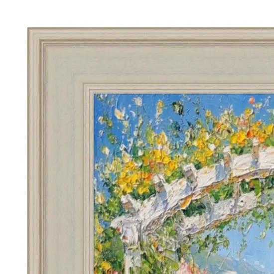 Contemporary Silver Leaf Picture Frame 11x17 frame {3}