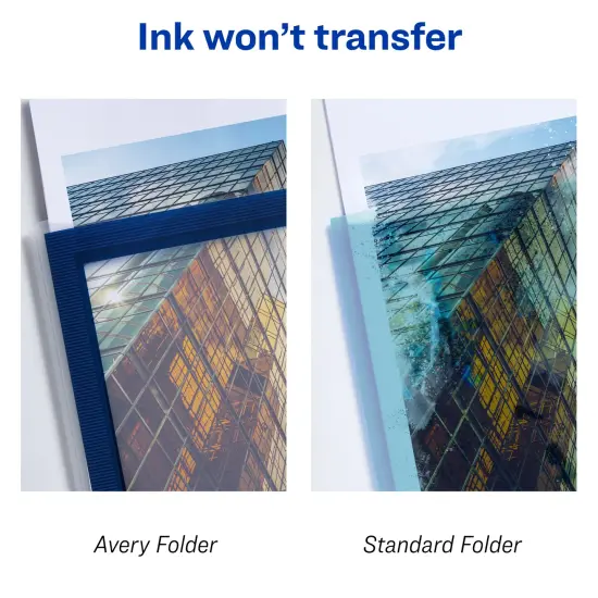 Avery Flexi-View 6 Pocket Organizer, Holds up to 150 Sheets, 3 Blue Document Organizers (47696) {6}