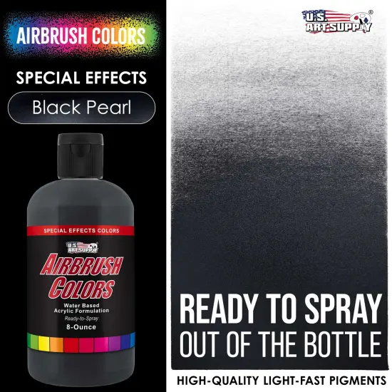 Black Pearl, Pearlized Special Effects Acrylic Airbrush Paint, 8 oz. {2}