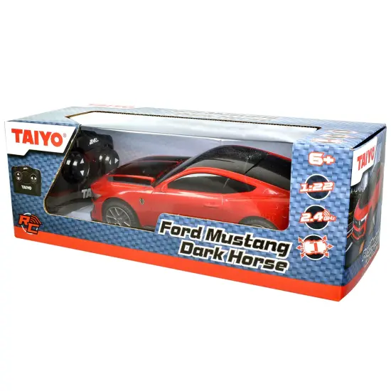 Taiyo: Ford Mustang GTD Dark Horse RC - Red - 1:22 Scale Car, 2.4Ghz Remote Controlled Vehicle, Controller, Battery Operated Sports Car, Licensed {3}
