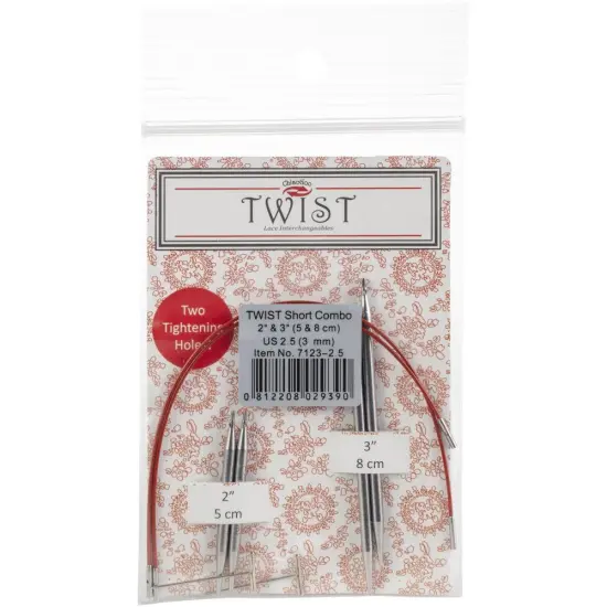 ChiaoGoo TWIST Short Combo Set 2" & 3" - US 2.5 (3mm) {1}