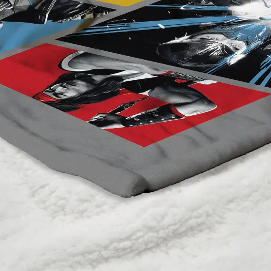 Warner Brothers Mortal Kombat Silk Touch Sherpa Throw Blanket Test Your Might {5}