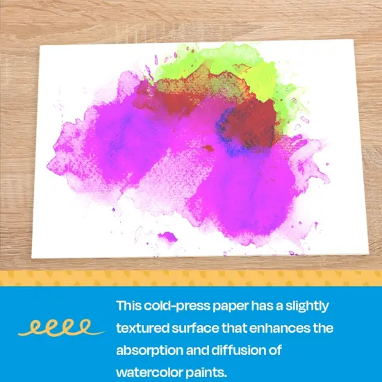 Sax Watercolor Paper, 24 x 26 Inches, 90 lb, Natural White, 50 Sheets {6}