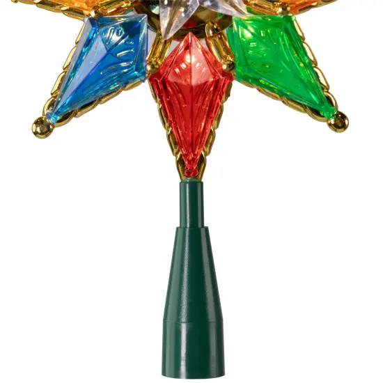 Northlight Lighted 8-Point Star Christmas Tree Topper - 11" - Multi-Color - Clear Lights {7}