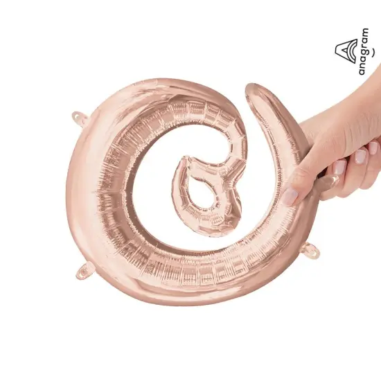 Anagram&reg; 16 Inch Symbol @ Rose Gold Air Fill Only {4}
