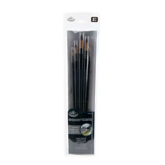 RSET-4305 | Essentials&trade; 5pc Gold Taklon Variety Brush Set 4305 {1}