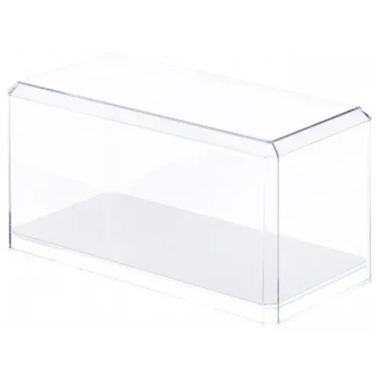 Pioneer Plastics 094CD-UV Clear Plastic Display Case for 1:24 Scale Cars (Mirrored, UV Resistant), 9" W x 4.125" D x 4.375" H (Mailer Box) {1}