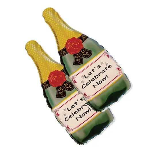 LA Balloons&reg; Champagne Bottle 33 Inch {1}