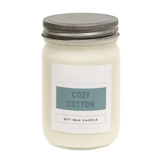 Cozy Cotton Soy Wax Candle &ndash; Single Wick, Up to 84-Hour Burn {1}