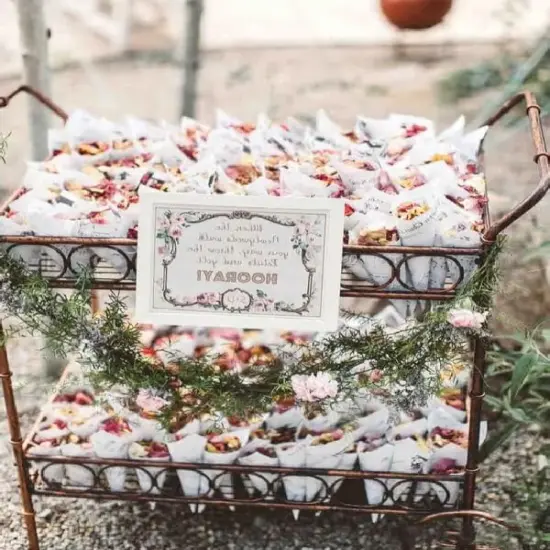 Natural Dried Flower Petals Party Confetti, 12 Packs Real Rose Petals for Wedding, Party Decoration {4}