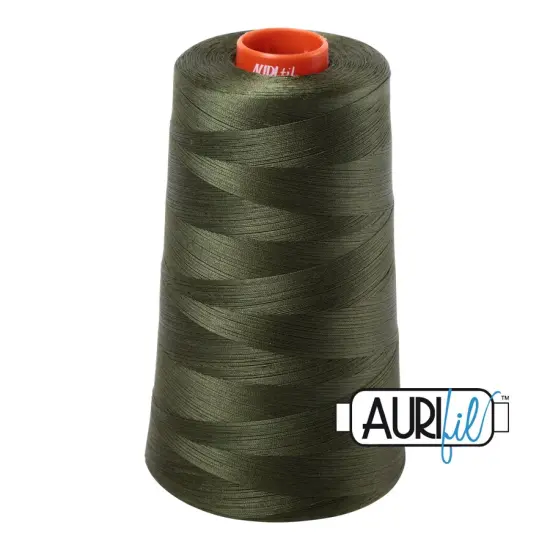 Medium Green (5023) | 50wt Cone (5900M / 6452Y) | Aurifil Thread {1}