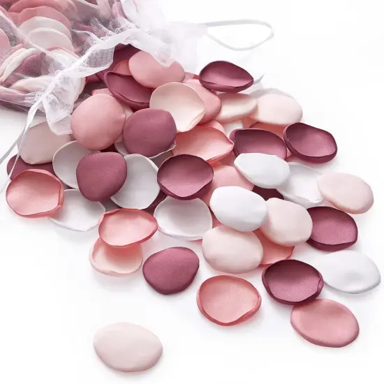 300Pcs Silk Pink Rose Petals Artificial Flower Petals for Wedding, Peach Pink Petals Bulk for Anniversary Decor,Party Romantic Decorations {1}
