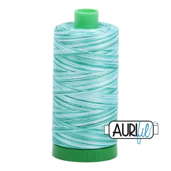 Creme de Menthe - Variegated (4662) | 40wt Large Spool (1000M / 1094Y) | Aurifil Thread {1}
