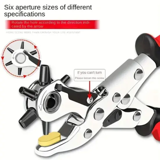 Leathercraft Hand Tool Kit Professional Hole Punch Plier Set {1}