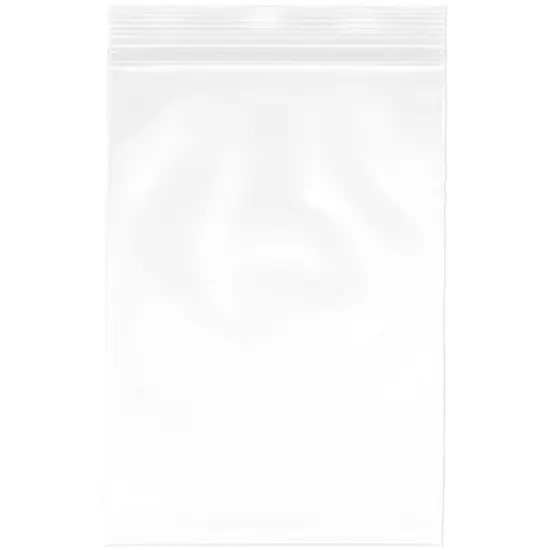 Plymor 5" x 7", 6 Mil Industrial Duty Zipper Reclosable Plastic Bags {1}