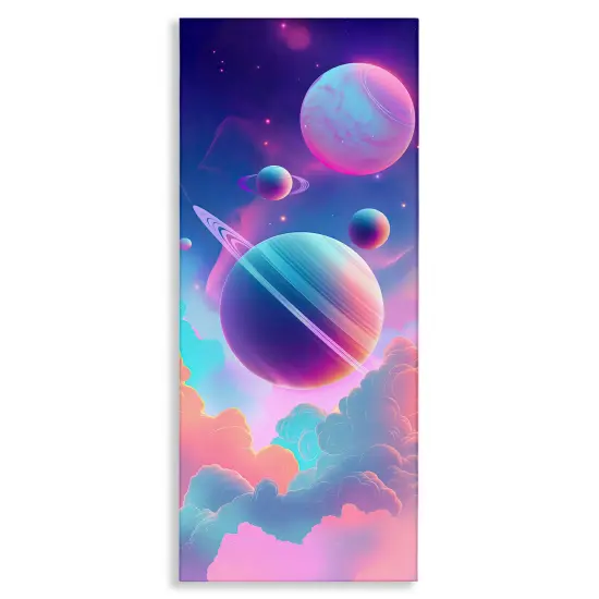 Stupell Industries Pastel Clouds with Planets Canvas Design by Wumples {1}