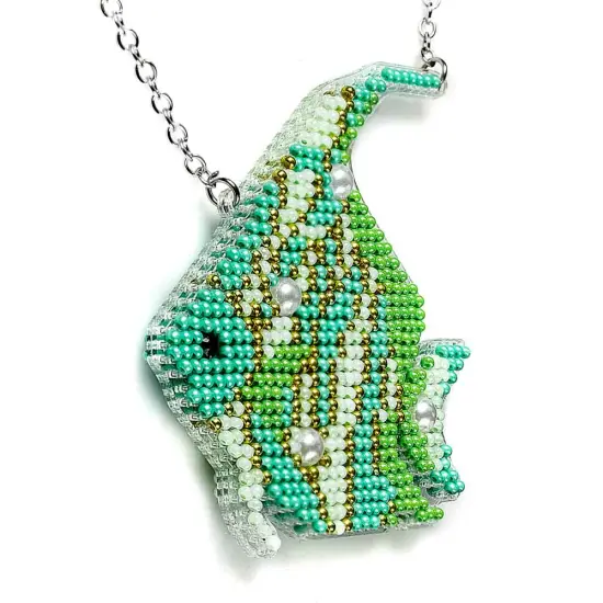 Set for embroidery with beads on a plastic base FLPL-100 {4}