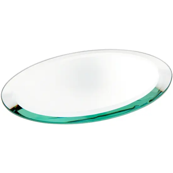 Plymor 5" x 7" Oval, 5mm Thick Beveled Glass Mirror {1}