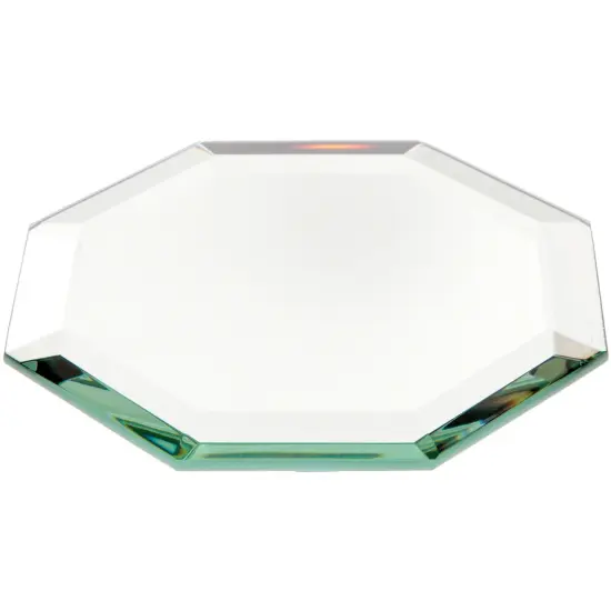 Plymor 4" Octagon, 5mm Thick Beveled Glass Mirror {1}