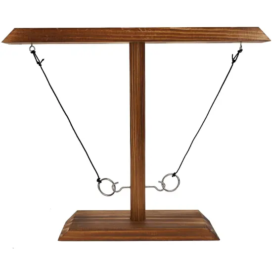 Pacific Shore Games 2 Player Wooden Ring Toss Game {3}