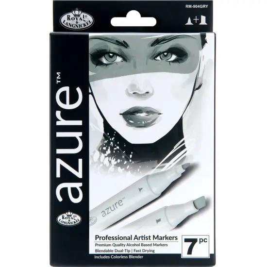 RM-904GRY | Azure&trade; 7pc Grayscale Color Marker Set {1}