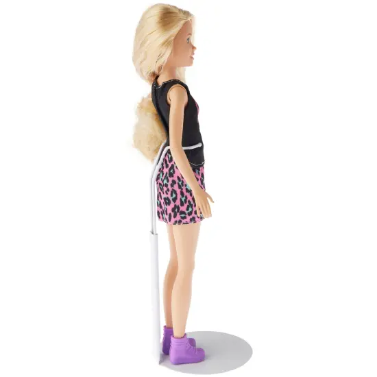 Plymor DSP-5125W White Adjustable Doll Stand, fits 10, 11, and 12 inch Slim Waist Dolls, Waist is 1.125" - 1.5" wide, 3.25" - 4" around {7}
