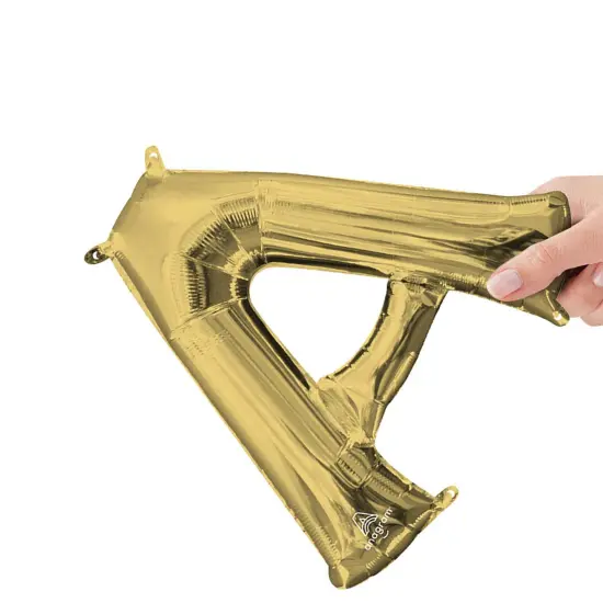 Anagram&reg; 16 Inch Letter A White Gold Air Fill Only {2}