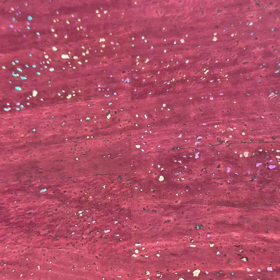 Burgundy Cork with Rainbow sparkle {2}