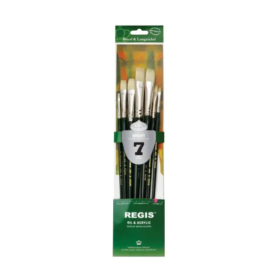 RSET-400B | Regis&trade; 7pc Oil & Acrylic Bright Brush Set {1}