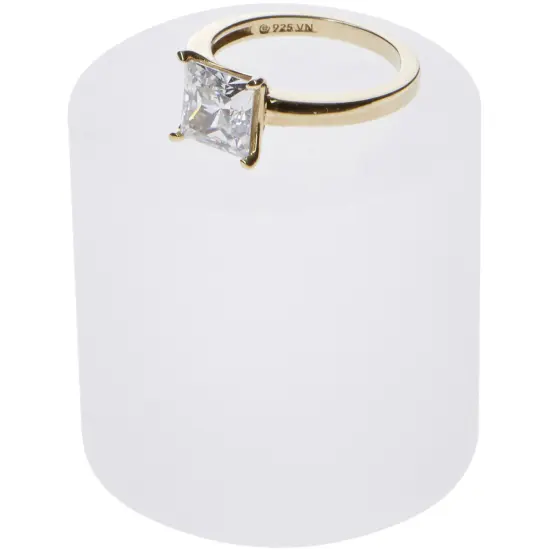 Plymor Frosted Acrylic Solid Cylinder Round Display Riser, 1.5" H x 1.5" W {3}