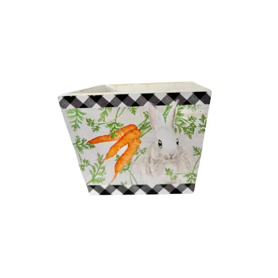 Wooden Easter Carrot Planter with Liner - 5.75"x4.25"H - Choice of 2 Styles - TCT Crafts - KM1145 Carrots {3}