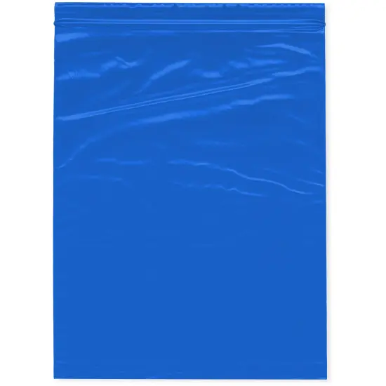 Plymor 8" x 10", Blue 2 Mil Zipper Reclosable Plastic Bags {1}
