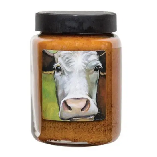 Cow Jar Candle Buttered Maple Syrup 26oz Long Burn Time 120 Hour {1}