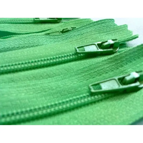 Lime Green Generic Nylon Zippers #3 Coil Closed Bottom {3}