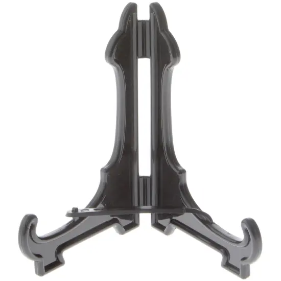 Bard's Hinged Black Plastic Plate Stand {1}