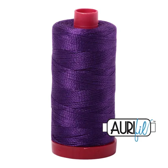 Medium Purple (2545) | 12wt Large Spool (325M / 356Y) | Aurifil Thread {1}
