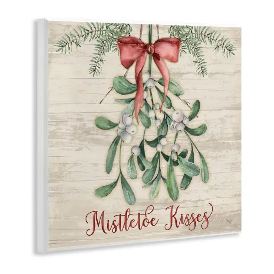 Stupell Industries Rustic Mistletoe Kisses Wall Plaque Design by Mollie B. {3}