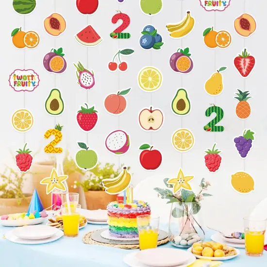 Fruit Party Decorations Twotti Fruity Birthday Hanging Swirls Fruit Birthday Theme Party Supplies {2}