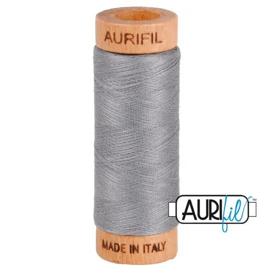 Grey (2605) | 80wt Small Spool (274M / 300Y) | Aurifil Thread {1}