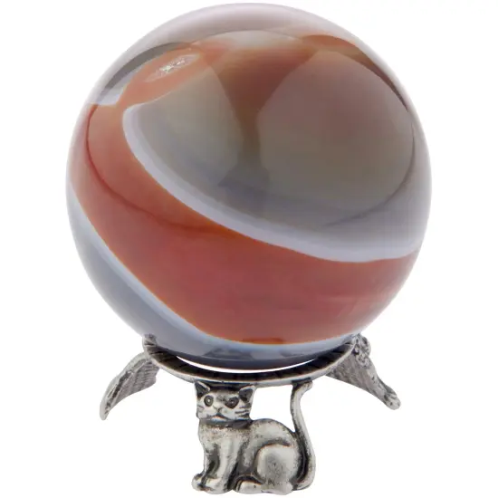 Bard's Pewter Egg Stand/Holder, Cats, 0.875" Diameter (Fits Hen Sized Eggs) {5}