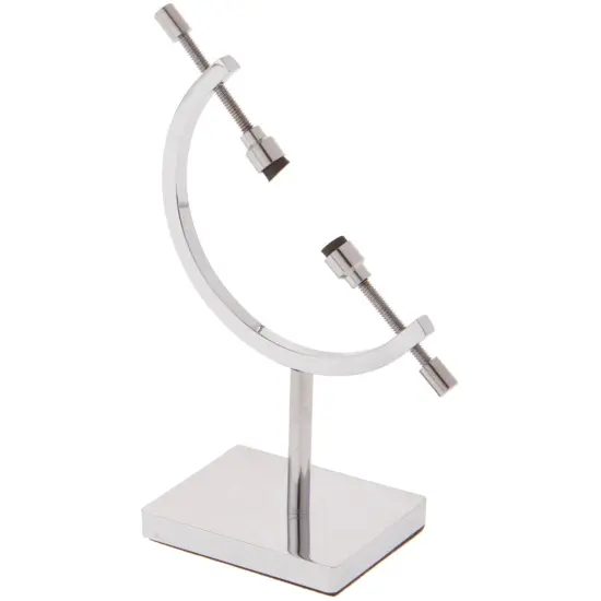 Bard's Chrome Sphere Holder Caliper Stand, 4.5" H x 2.375" W x 1.5" D (For 0.375" to 1.75" Items) {1}