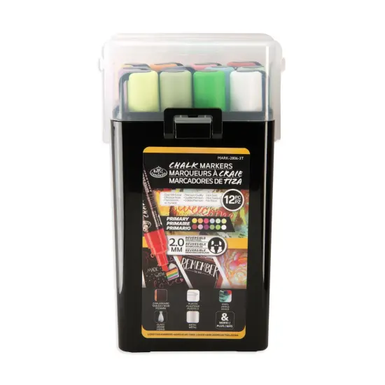 MARK-2806 | 12PC 2mm Primary Chalk Marker Set {1}
