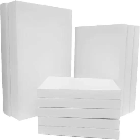 Set of 10 White Gift Wrap Boxes with Lids &ndash; 3 Sizes (17", 14", 10") &ndash; Sturdy, Reusable, and Versatile for Holidays, Weddings, Birthdays, and More {2}