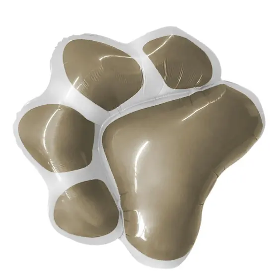 Paw Gray Foil Balloon Unique Shape 28" Dog Party Theme {3}